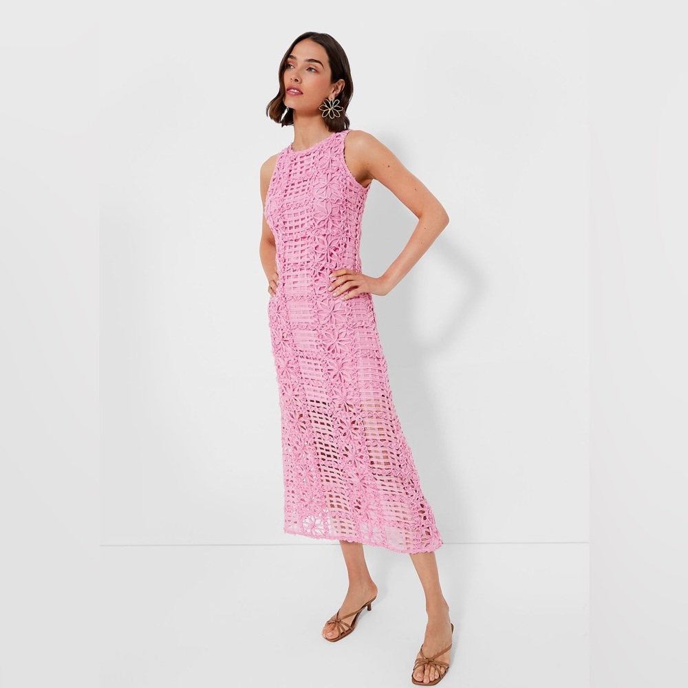Endless Rose Pink Textured Sleeveless Maxi Dress, Size L, Condition: Never worn
